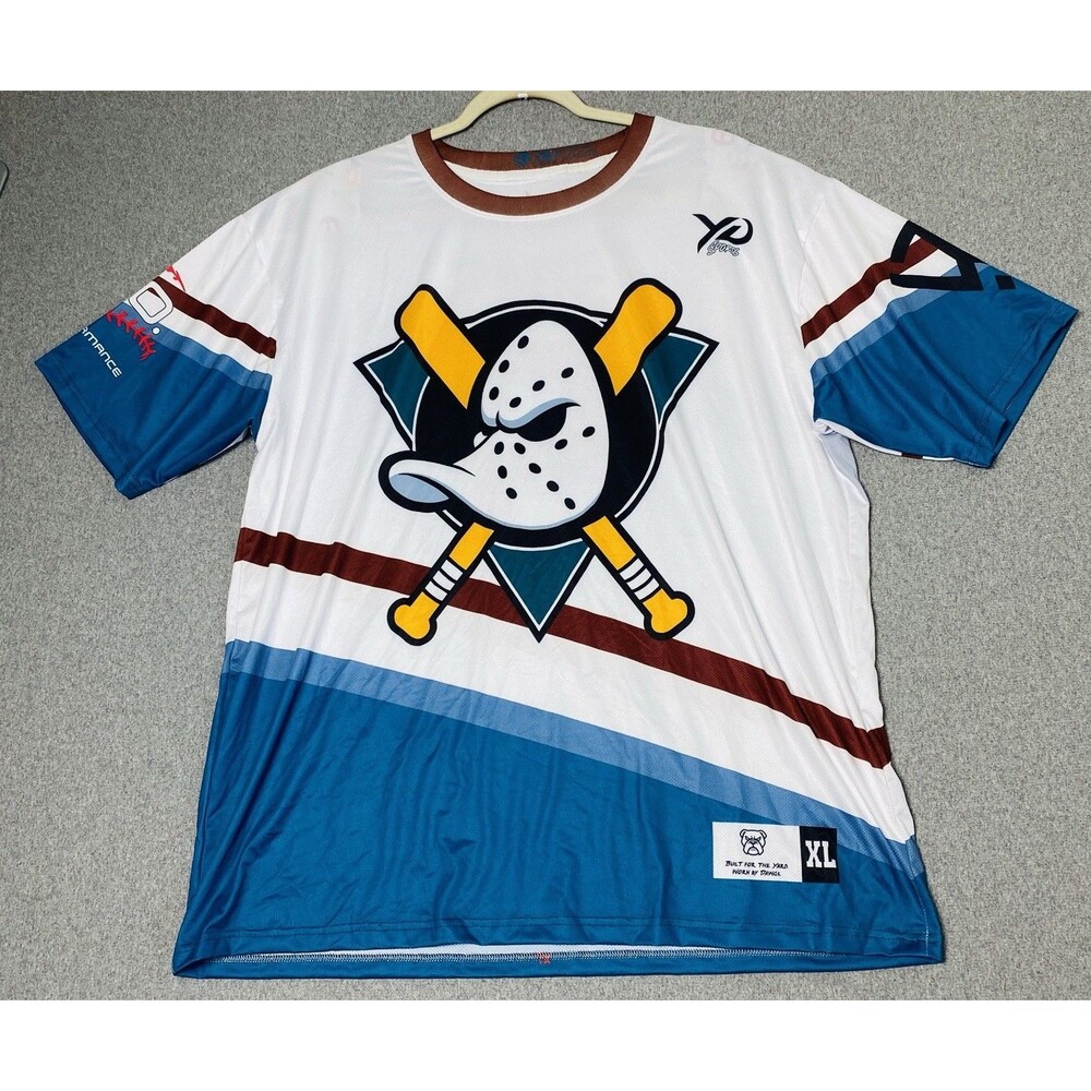 YD Mighty Ducks Performance T-shirt Size XL # 9 SIMS